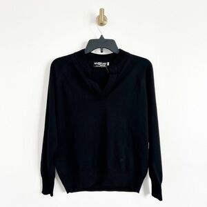 Vintage Givenchy Sport Black V Neck Pullover Knit Sweater Size 38 / Small (S)